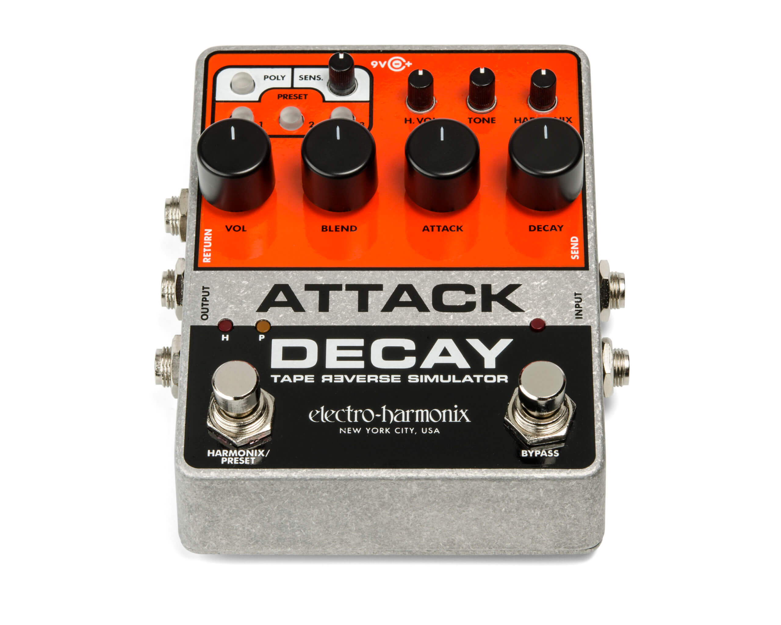 Electro-Harmonix Attack Decay Tape Reverse Simulator Pedal with Free