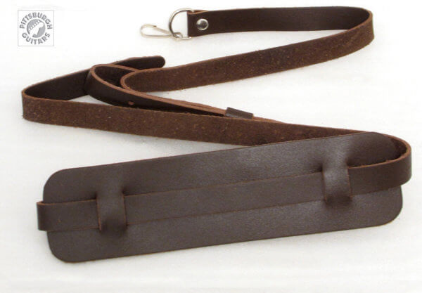 Hofner H65/50 Vintage-Style Dark Brown Leather Strap for Hofner Beatle ...