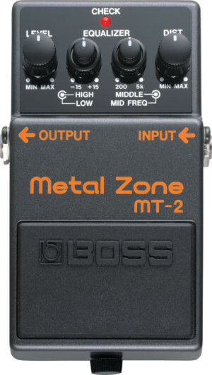 Boss Metal Zone MT-2 Pedal at Pittsburgh Guitars