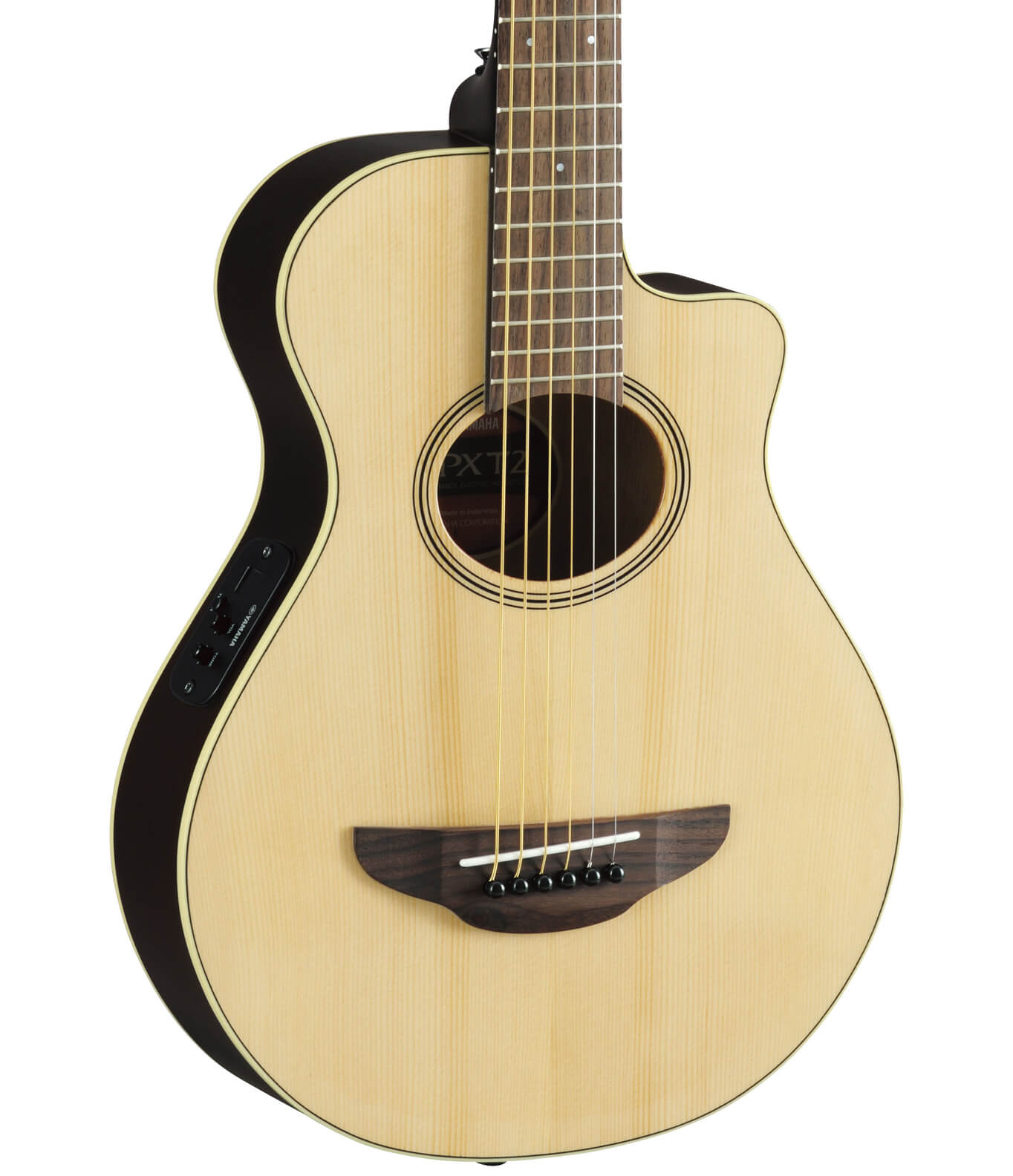 Natural Yamaha APXT2 3/4-Size Acoustic-Electric Guitar with Gig bag