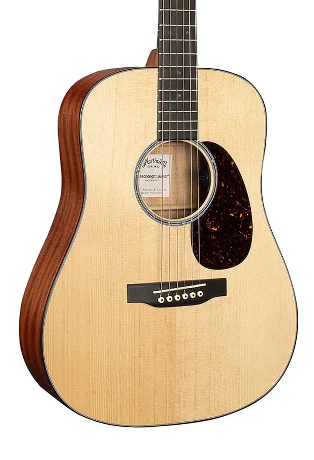 New Martin D JR-E Dreadnought Junior in Natural; Comes with Gig
